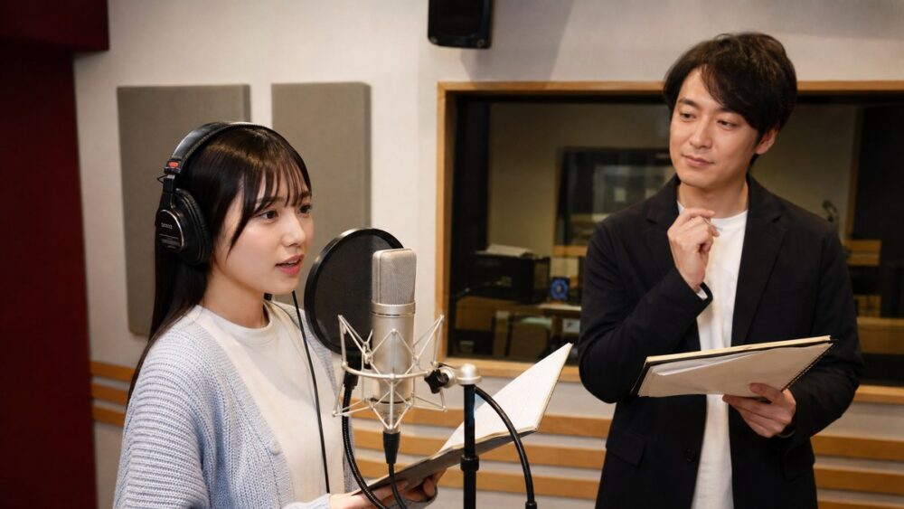 専門学校のレッスン内容と学費のバランスを確認する声優志望者の写真