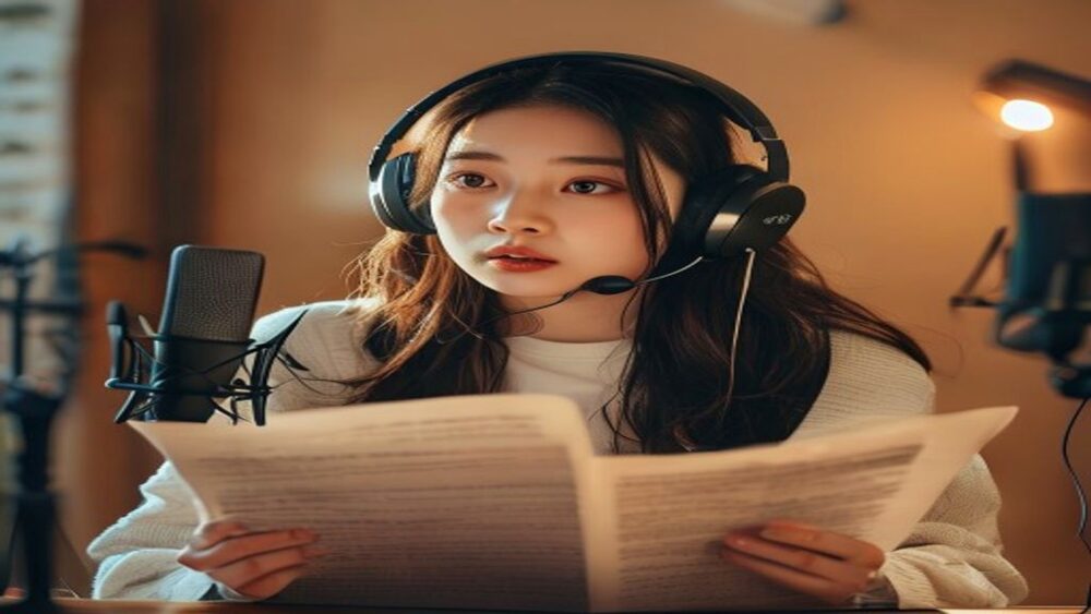 現役声優や元養成所生の体験談を読み込む写真