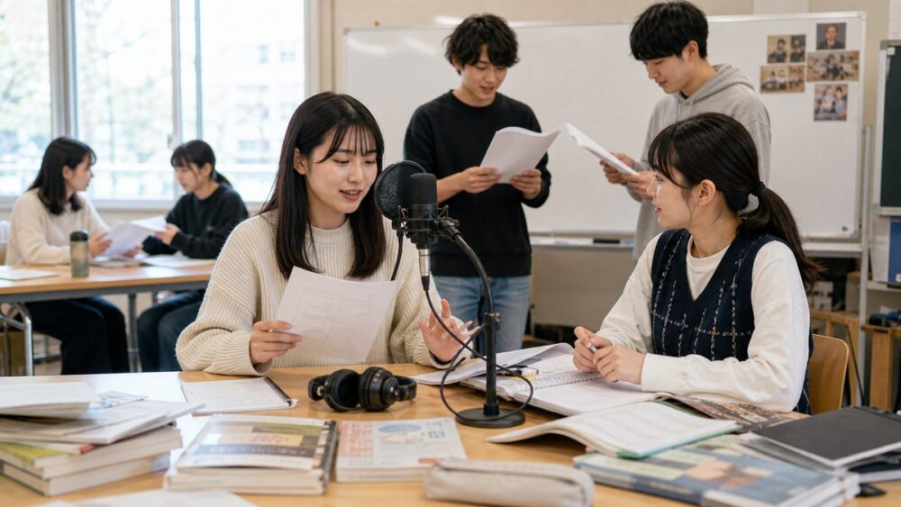 声優の仕事9種類を台本とマイクで学ぶイメージ写真