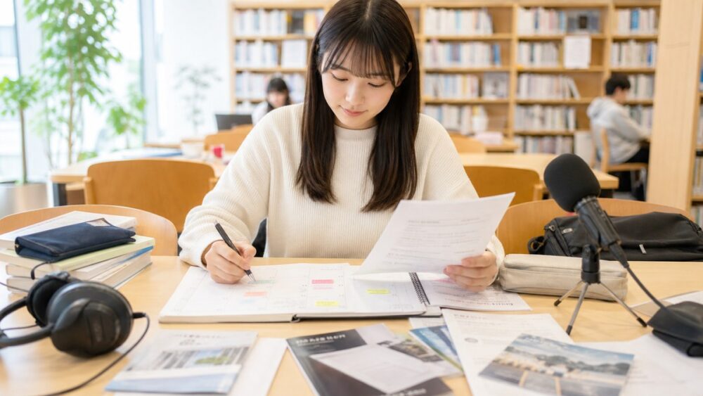 地方に住みながら声優準備の計画を立てるイメージ写真