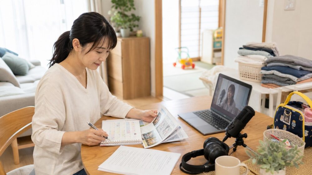 内向的で人見知りな人が自分のペースで声優練習を進めるイメージ写真