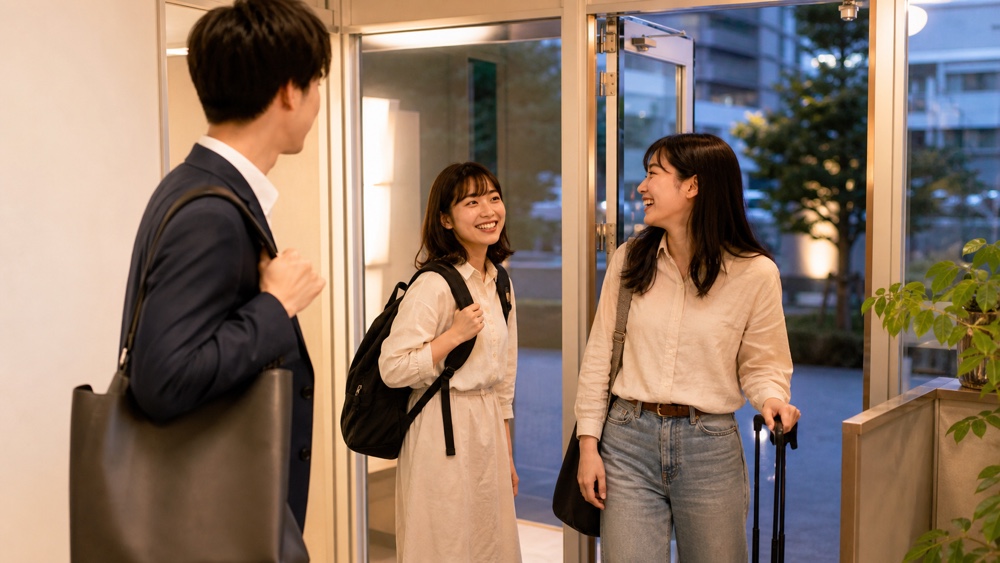 社会人・大学生・地方在住者がレッスンに通うイメージ