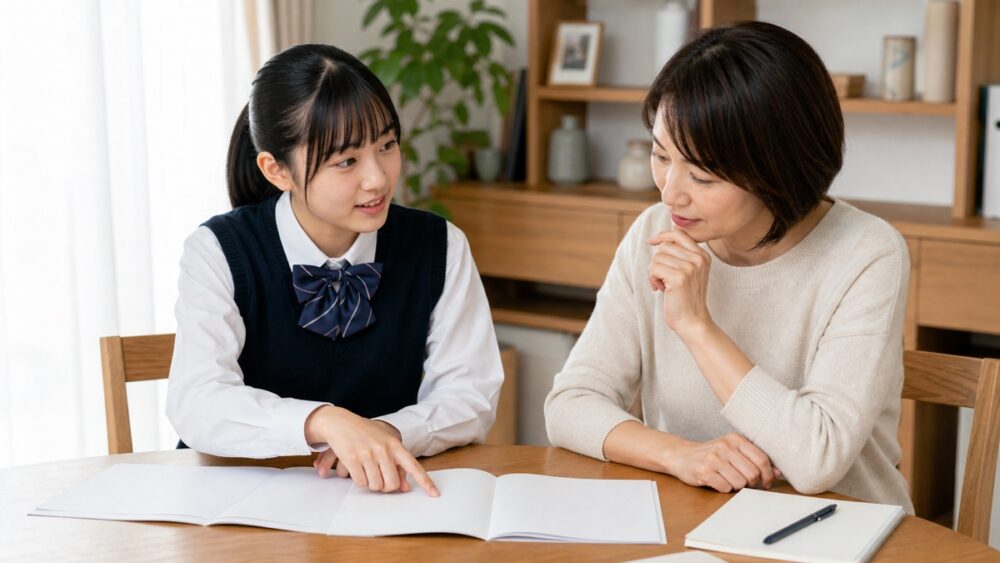 茨城で声優を目指す高校生と相談する保護者