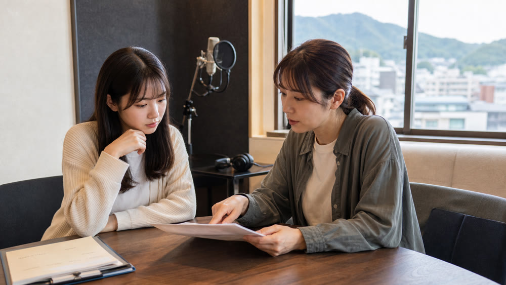 熊本のような地方都市で声優を学ぶ選択肢を講師と相談する学生