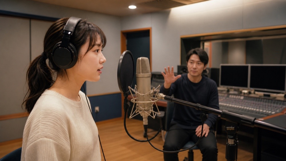 オーディション合格後の進路と声の仕事をイメージした録音スタジオ