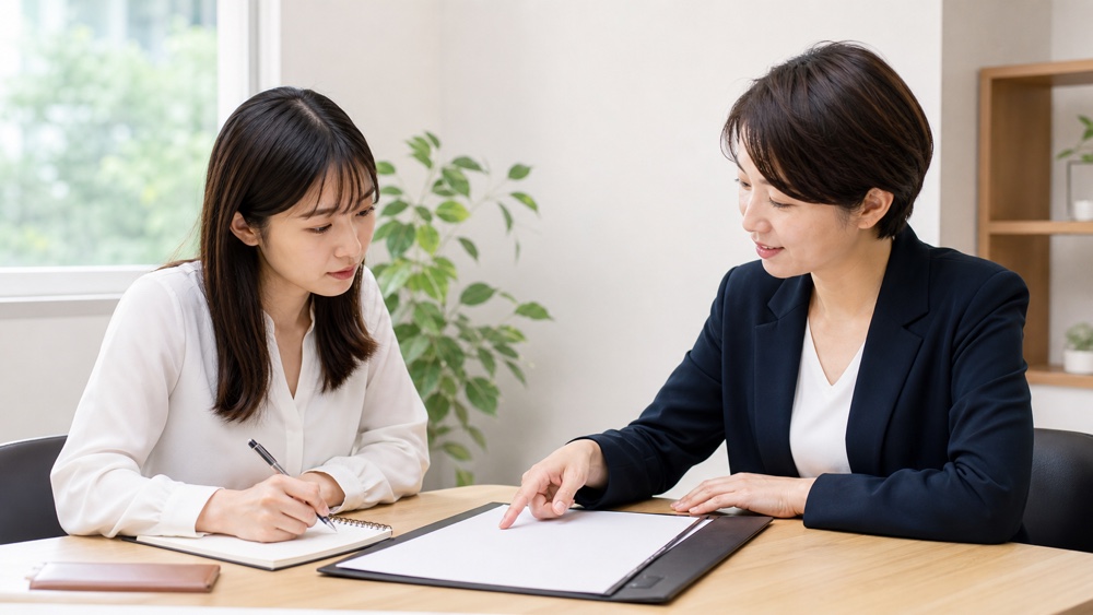 途中解約や返金条件について相談窓口で確認するイメージ
