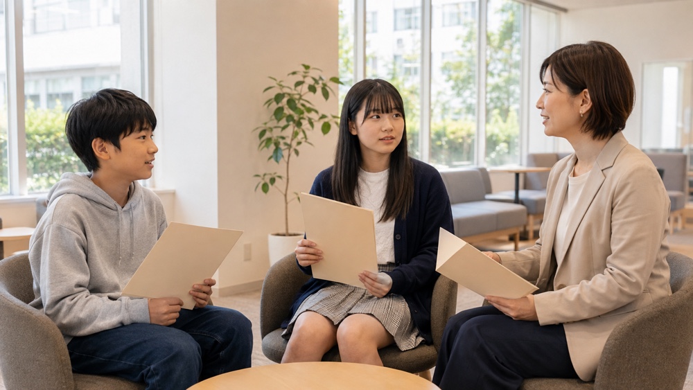 中学生・高校生・社会人の年代別に自己PRを話し合う参加者