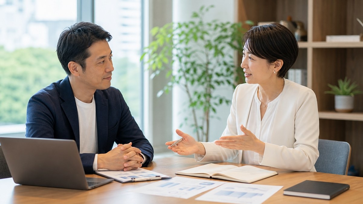 自己紹介の悩みを相談して整理する社会人