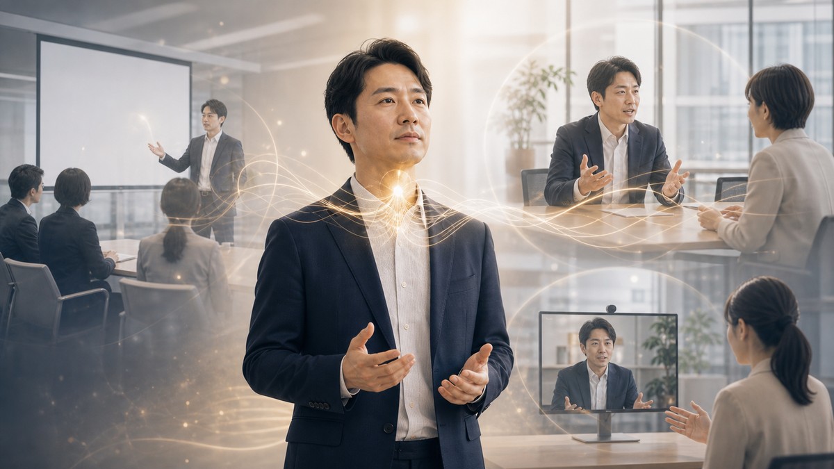 場面別|声が震える理由と対策の文字なし概念イメージ