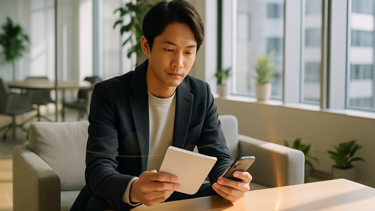 自分のタイプを知り次の一歩を考える男性