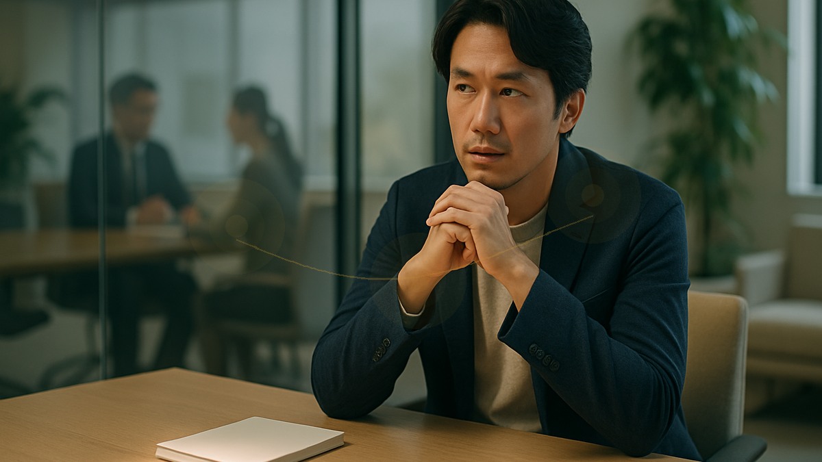 あがり症の引き金になる3つの原因を考える男性