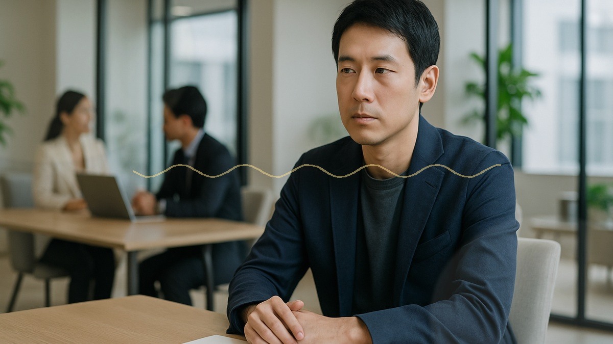 愚痴を言わず気持ちを切り替えようとする男性