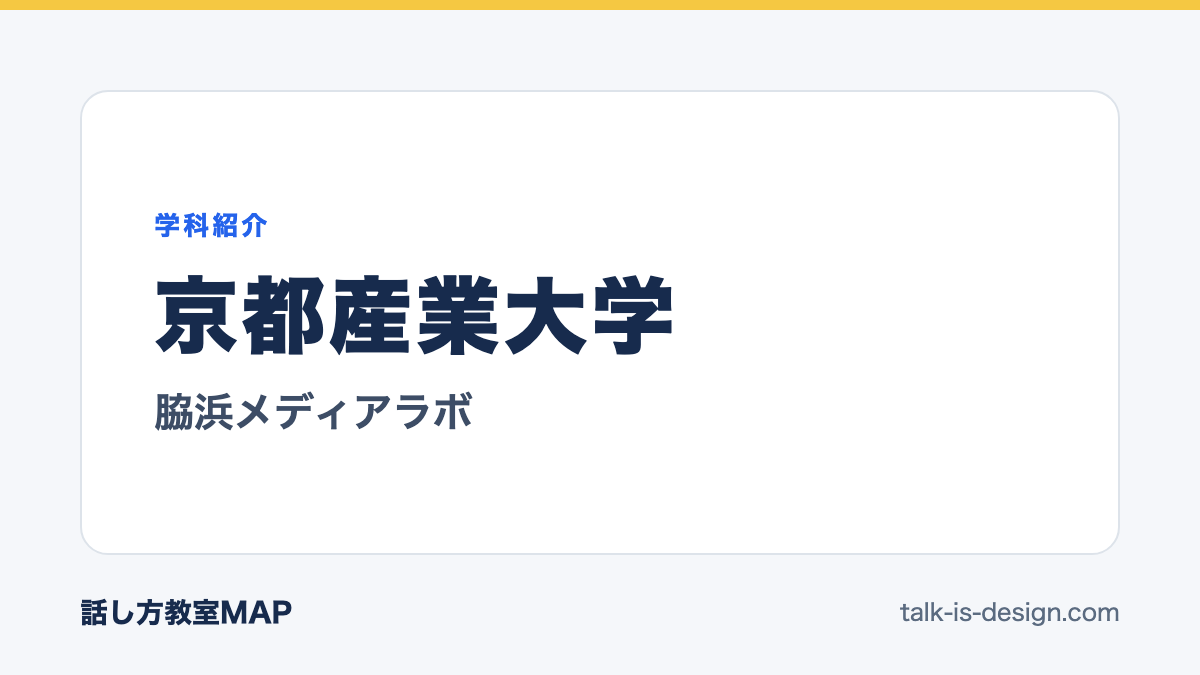 京都産業大学 脇浜メディアラボ