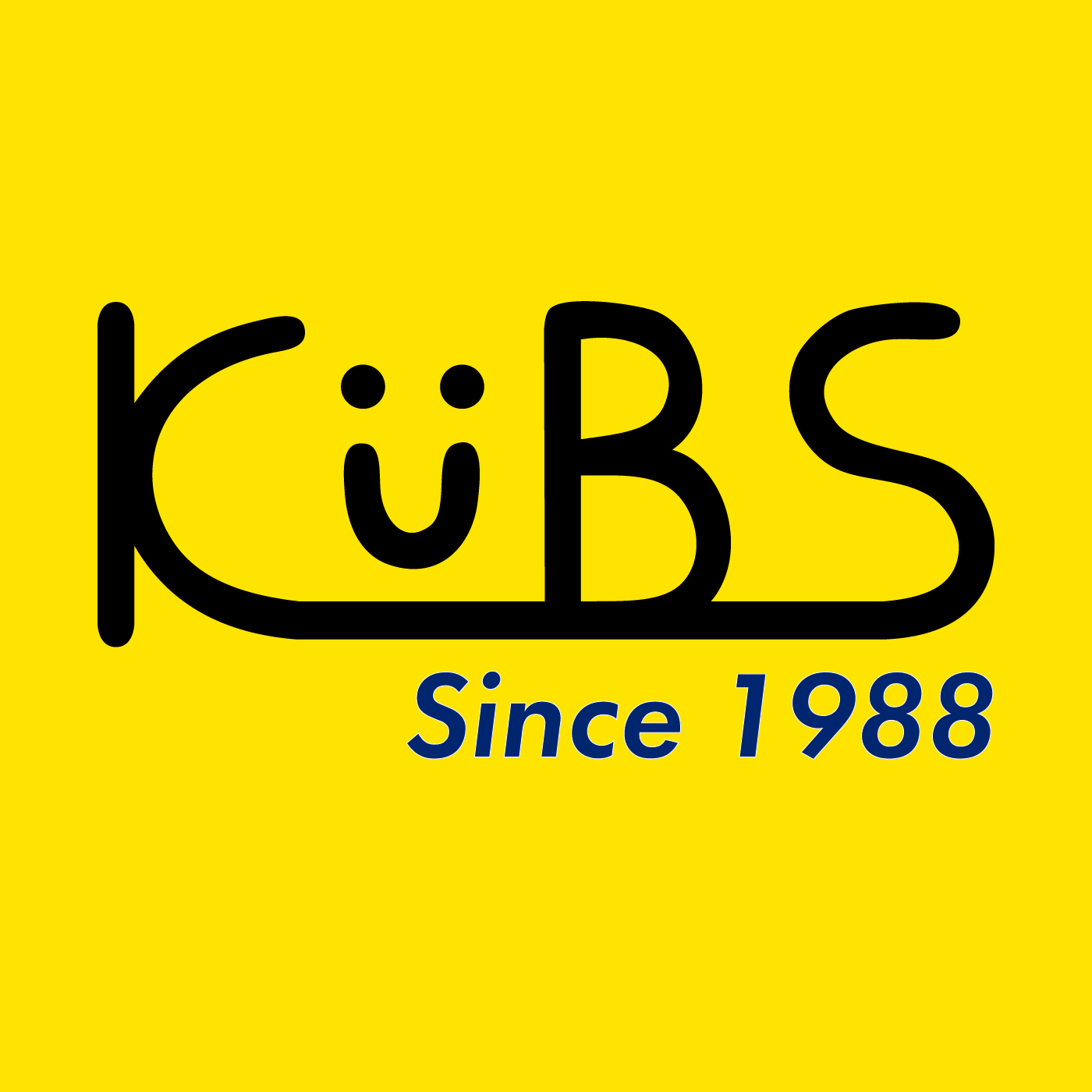 KUBS 京都大学放送局のロゴ（Since 1988）